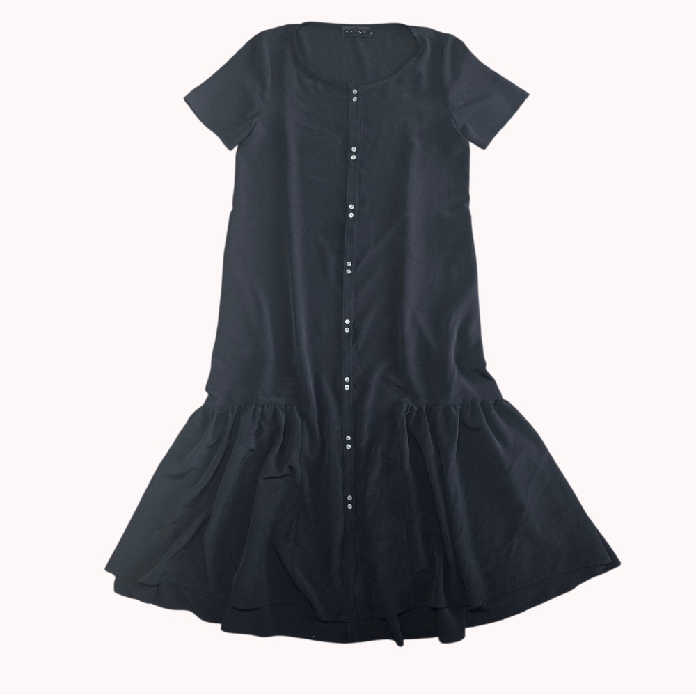 Hatch Maternity Button Down Dress In Black Size 0 (Maternity)